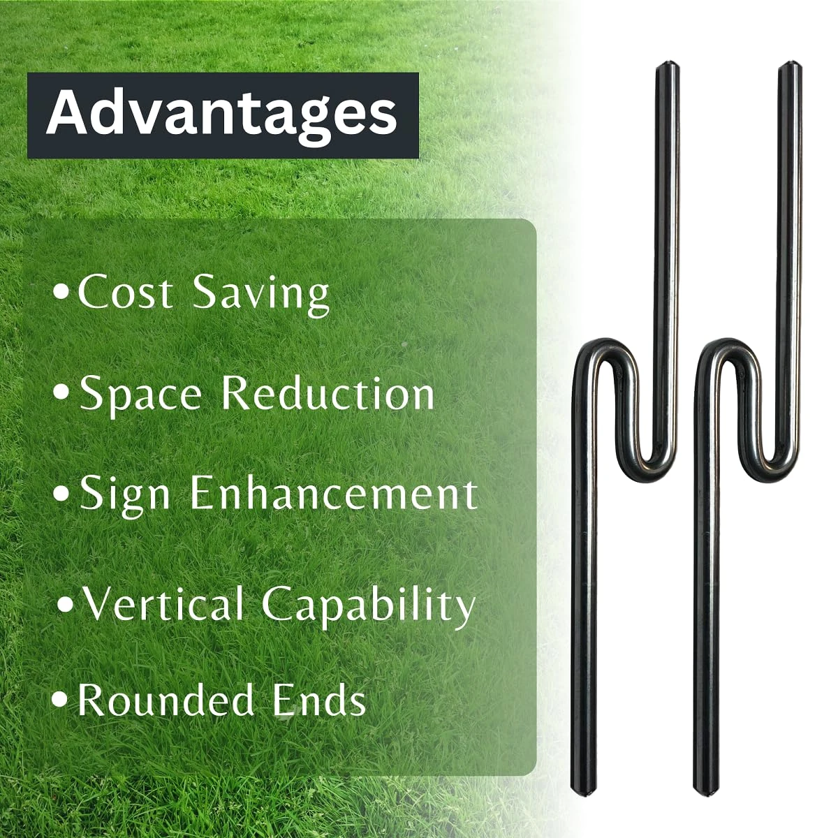 Western Steel & Wire Patented Sign Rider Pins for Stacking Corrugated Signs (Rounded Ends) - Image 5
