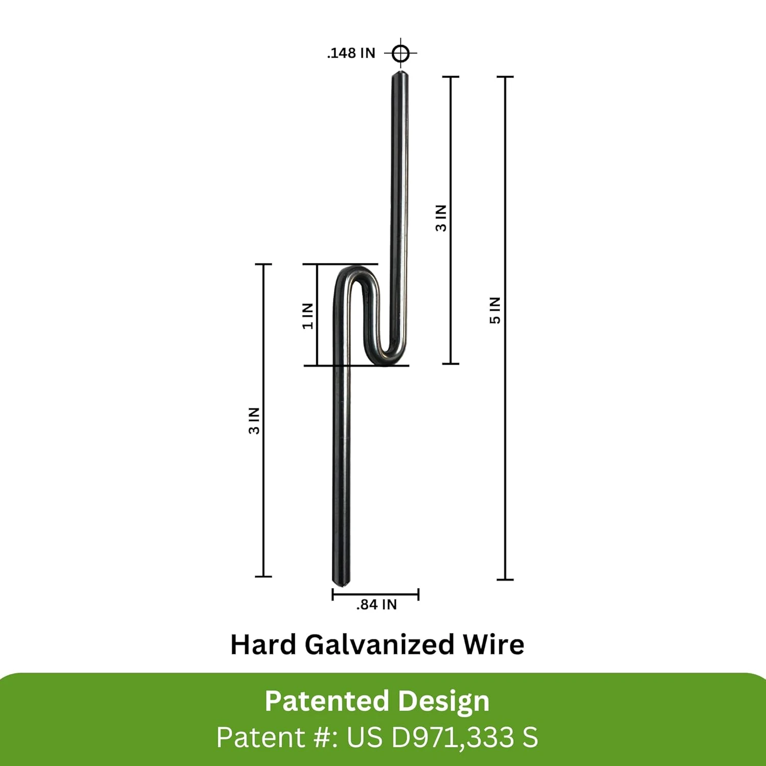 Western Steel & Wire Patented Sign Rider Pins for Stacking Corrugated Signs (Rounded Ends) - Image 4