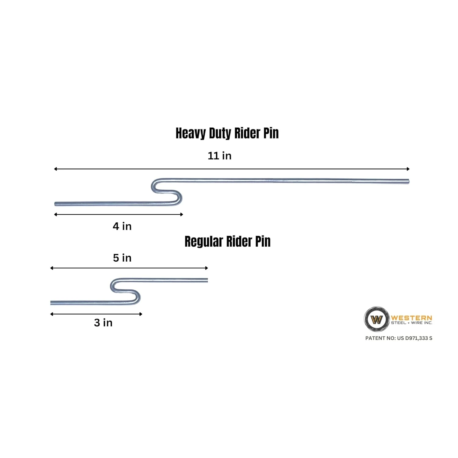 Western Steel & Wire HVY Duty Rider Pins, Extra Stability for Stacking Corrugated Signs - Image 2
