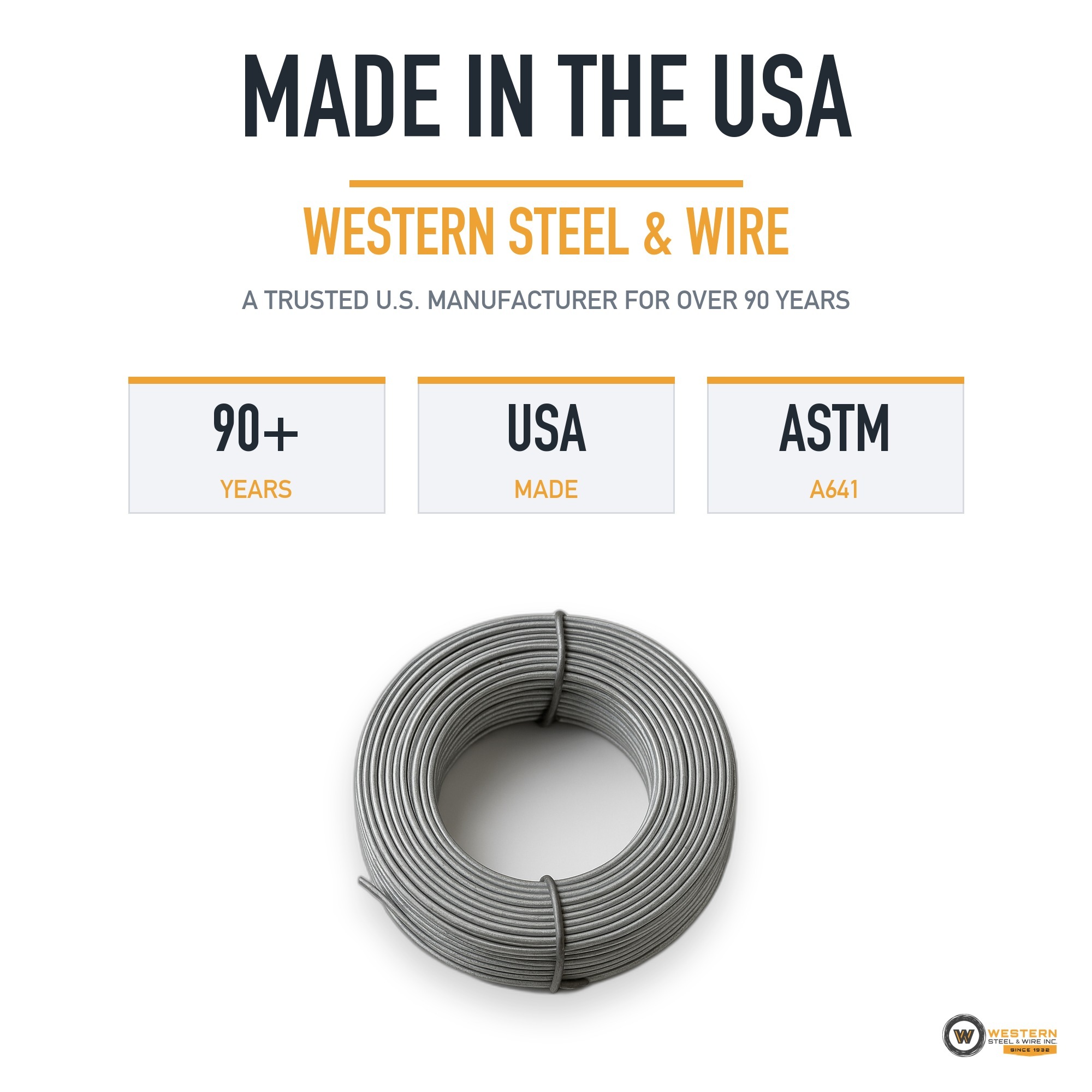 Western Steel & Wire #20 Galvanized Annealed Tie Wire, ½ lb Coil, 155 ft - Image 2